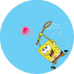 Opłatek tortowy 20 cm, SpongeBob 1 szt.