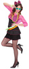 Kostium Strój Neonowe DISCO GIRL Party Lata 80, XL