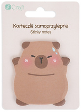 KARTECZKI SAMOPRZYLEPNE KAPIBARA 30 Kartek 6cm