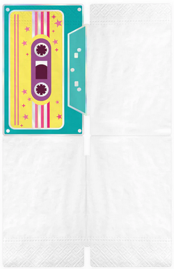 Serwetki Kaseta Magnetofonowa Retro Disco 10szt.