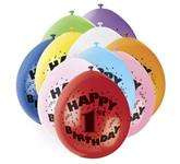 Balony „Happy 1st Birthday” 10 szt.