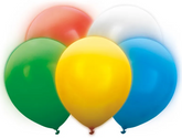 Balony LED Świecące Kolorowe MIX 30cm 5szt.