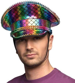 Czapka Euphoria Kolorowa Tęczowa z Ćwiekami