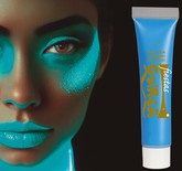 Farba Farbka do Malowania Twarzy Neonowa NIEBIESKA