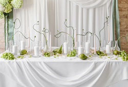 Szklany ŚWIECZNIK Wazon Tuba na Świecę, 13x17cm