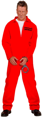 Strój Kostium Skazaniec WIĘZIEŃ Psychopata, XL