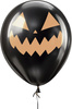 BALONY Lateks Czarne Straszna DYNIA Halloween 10sz