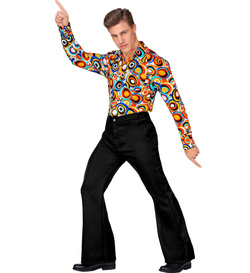 Czarne Spodnie DISCO Groovy Szerokie Nogawki S/M