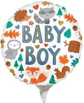 Balon Foliowy Baby Boy Shower Zwierzęta Las 10cm