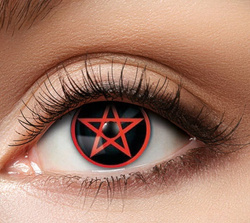 Soczewki 3 miesięczne, PENTAGRAM Czerwone