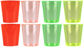 Kolorowe Kieliszki Wielokrotnego Użytku 30ml 8szt