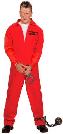 Strój Kostium Skazaniec WIĘZIEŃ Psychopata, XL