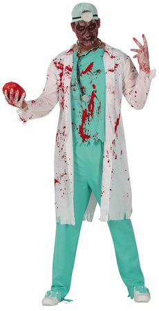 Strój Kostium Doktor LEKARZ Zombie Halloween XL