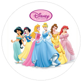 Opłatek tortowy 29 cm, Księżniczki Princess 1 szt.