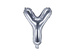 Balon foliowy Litera "Y", 35cm, srebrny