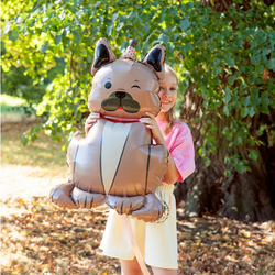 Balon Foliowy Stojący Pies Buldog 60x98cm