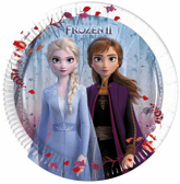 Talerzyki Frozen 2 Kraina Lodu Urodziny 20cm 8szt.