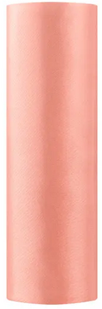 Satyna Gładka Bieżnik Dekoracja KORALOWY 0,16 x 9m