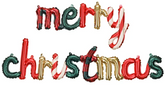 Balon Foliowy MERRY CHRISTMAS Kolorowy 143x25 cm