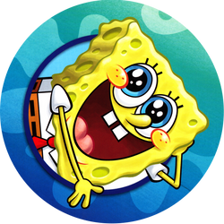 Opłatek tortowy 14 cm, SpongeBob 1 szt.