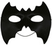 Maska na Oczy Czarna NIETOPERZ Batman