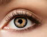 Soczewki 12 miesięczne naturalne, BRĄZOWE