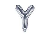 Balon foliowy Litera "Y", 35cm, srebrny