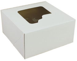 Pudełko Karton na Tort Ciasto z Okienkiem 25x25x12