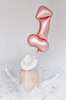 Balon Foliowy PENIS Rożowe Złoto Panieński 55x112