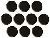 Magnesy Czarne Okrągłe Biurowe Lodówkę 10mm 10szt.
