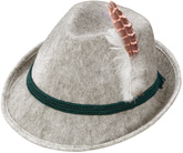 KAPELUSZ Dziecięcy Filcowy Bawarski SZARYY Pióro