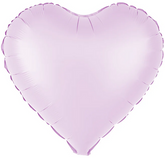 Balon Foliowy SERCE Matowy Fioletowy LILIOWY 45cm