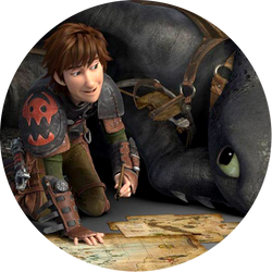 Opłatek tortowy 14 cm, 1 szt. Jak wytresować smoka