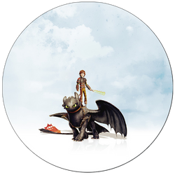 Opłatek tortowy 29 cm, 1 szt. Jak wytresować smoka