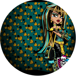 Opłatek tortowy 14 cm, 1 szt. Monster High