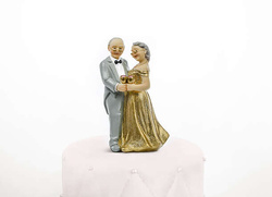 Figurka na tort 50 Rocznica Ślubu, 12 cm, 1 szt.