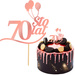 Topper na Tort 70 STO LAT Urodziny RÓŻOWE ZŁOTO