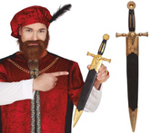 MIECZ RYCERSKI w Pochwie Broń Sztylet 52cm