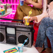 Kubeczki Papierowe Retro Disco Lata 80 220ml 6szt.