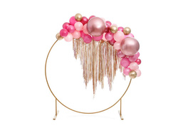 Balon okrągły Glossy 60 cm, różowe złoto 1 szt.