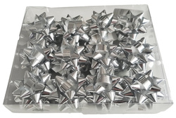 Rozety przyklejane 5 cm, srebrne 24 szt. 1 op.