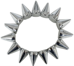 Srebrna Bransoletka PUNK Rock Kolce Podwójna