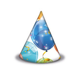 Czapeczki papierowe "Sparkling Balloons", 6 szt.