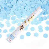 Tuba z Konfetti Strzelająca Niebieska Ślub 40cm