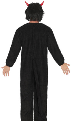 Kostium Strój Czarny DIABEŁ Krampus Demon, M