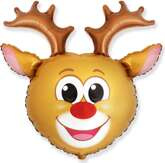 Balon foliowy 24" FX - Głowa Renifera