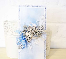 Gałązki Owoce Jagody Białe Oszronione, 2szt.