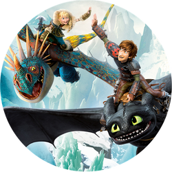 Opłatek tortowy 29 cm, 1 szt. Jak wytresować smoka