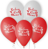 Balony Lateksowe Kocham Cię Mamo, 12" 5szt.