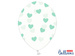 Balony przezroczyste w Serduszka miętowe 30cm 1szt